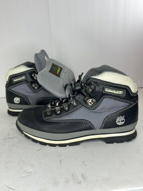 Timberland Men's Gray, Black and White Hiking Boots